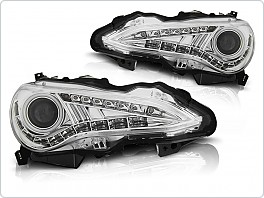 Přední světla Toyota GT86, LED Daylight, chrom TRU DRL, XENON, LPTO30