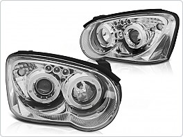 Přední světla Subaru Impreza 2003-2005, Angel Eyes, chrom, LPSU03