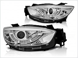 Přední světla Mazda CX5, drl, 2011-2015  Chrom