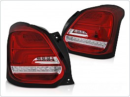 Zadní světla Suzuki Swift VI 2017- červená s led dynamickým blinkrem	