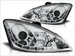 Přední světla Ford Focus 1, 1998-2001, LED Daylight, chrom LPFO22