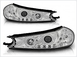Přední světla Ford Mondeo, 1996-2000, LED Daylight, chrom  LPFO16