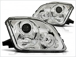 Přední světla Honda Prelude, 1997-2001, Angel Eyes, chrom LPHO23
