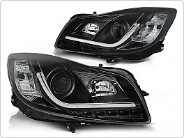 Přední světlomety, světla, lampy Opel Insignia, 2008-2012, Tube Light, LED, černé black LPOP95