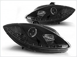 Přední světlomety, světla, lampy, Seat Leon, Toledo, Altea 2009-2013, LED DRL Daylight černé black LPSE26