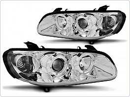 Přední světla Opel Omega B, 1994-1999, Angel Eyes, chrom LPOP35