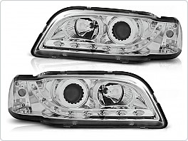 Přední světla Volvo S40, V40, 1996-2000, LED Daylight, chrom LPVO05