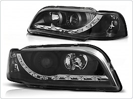 Přední světla Volvo S40, V40, 1996-2000, LED Daylight, černé black LPVO06