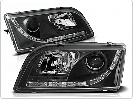 Přední světla Volvo S40, V40, 1996-2003, LED Daylight, černé black LPVO08