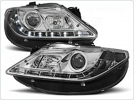 Přední světla Seat Ibiza, 2008-, LED Daylight, chrom LPSE17