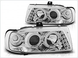 Přední světla Seat Ibiza, Cordoba, 1993-1998, Angel Eyes, chrom LPSE03