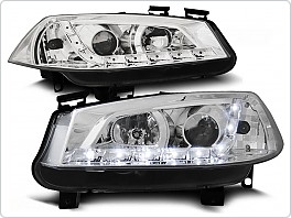 Přední světla Renault Megane II, 2003-2005, LED Daylight, chrom LPRE15