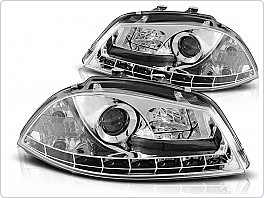 Přední světla Seat Ibiza, 2002-2008, LED Daylight, chrom LPSE07