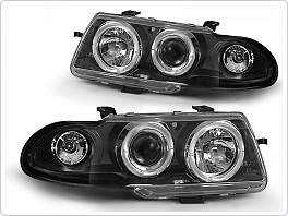 Přední světlomety, světla, lampy Opel Astra F, 1991-1994, Angel Eyes, černé black LPOP02