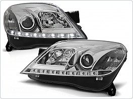 Přední světla Opel Astra H, 2004-2009, LED Dayilight, chrom LPOP63