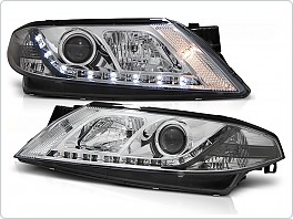 Přední světla Renault Laguna 2, 2001-2005, LED Daylight, chrom LPRE17