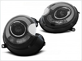 Přední světlomety, světla, lampy Mini Cooper 2006-2014, TUBE Light, černé black, LPMC09