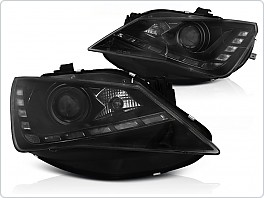 Přední světla Seat Ibiza 2012-, LED DRL Daylight černé, black LPSE30