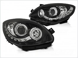 Přední světla, světlomety, lampy Renault Twingo, 2007-2011, černé