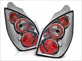 Zadní světla, lampy Citroen C2, 2003-2010, čiré, chrom LTCI06