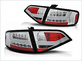 Zadní světla, světlomety, lampy Audi A4 B8 sedan, 2008-2011, LED bar, chrom LDAU96
