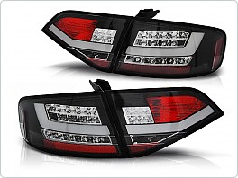 Zadní světla, světlomety, lampy Audi A4 B8 sedan, 2008-2011, LED bar, černé black LDAUA0