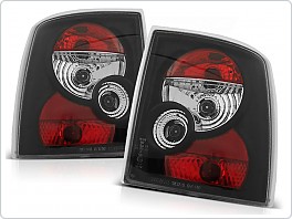 Zadní světlomety, světla, lampy Opel Vectra A, 1988-1995, čiré, černé black LTOP17