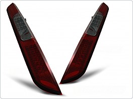 Zadní světla, světlomety, lampy LED Ford Focus 2, 2005-2008, hatchback, kouřové, červené LDFO28