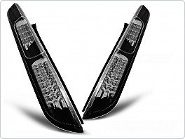 Zadní světlomety, lampy LED Ford Focus, 2008-2010, hatchback, čiré, černé LDFO31