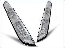 Zadní světla, lampy LED Ford Focus, 2008-2010, hatchback, čiré, chrom LDFO30
