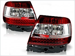 Zadní světla, lampy LED Audi A4, 1995-2000, sedan, čiré, červené LDAU25