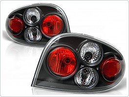 Zadní světlomety, světla, lampy Renault Megane COUPE, 1996-2002, čiré, černé black LTRE05
