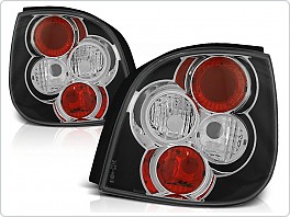 Zadní světlomety, světla, lampy Renault Scenic , 1999-2003, čiré, černé black LTRE18