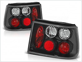 Zadní světlomety, světla, lampy Seat Ibiza, 1993-1999, čiré, černé black LTSE16