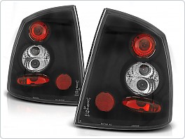 Zadní světlomety, světla, lampy Opel Astra G 2/4 dveř., 1998-2004, čiré, černé black LTOP26
