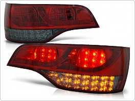 Zadní světla, lampy LED Audi Q7, 2006-2009, kouřové, červené LDAU58