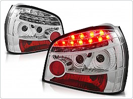 Zadní světla, lampy LED Audi A3, 1996-2000, čiré, chrom LDAU06