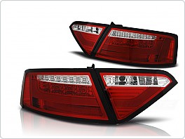 Zadní světla, světlomety, lampy Audi A5, 2007-2011, LED BAR, červená, bílá LDAUE2