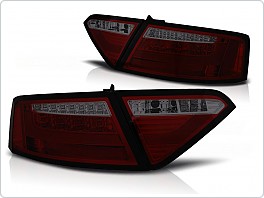 Zadní světla, světlomety, lampy Audi A5, 2007-2011, LED BAR, červené, kouřové LDAUE3