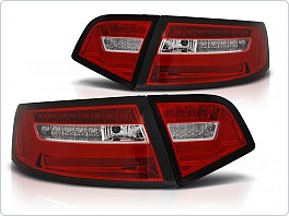ZADNÍ SVĚTLA AUDI A6, 2001-2011, červené, led bar LDAUF2