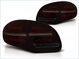 Zadní světla, světlomety Porsche Cayenne 2010-2015, LED, SEQ, červené kouřové