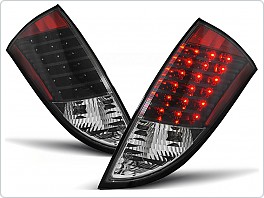 Zadní světla, světlomety, lampy LED Ford Focus 1, 1998-2004, hatchback, čiré, černé LDFO22