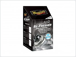 Meguiars Air Re-Fresher Odor Eliminator - Black Chrome Scent - čistič klimatizace + pohlcovač pachů + osvěžovač vzduchu, vůně Black Chrome, 71 g