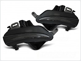 Boční LED dynamické blinkry do zrcátek Lexus IS III, 2013-2020, SEQ, černé