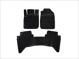 Gumové VANIČKY, autokoberce sada, ISUZU D-MAX 2020- (4 DVEŘE, DOUBLE CAB)