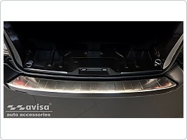 Kryt zadního nárazníku, NEREZ AVISA, CITROEN JUMPY 2016- (PLASTOVÝ NÁRAZNÍK, VÝKLOPNÉ DVEŘE)