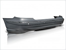 Zadní nárazník Mercedes W211, classe E, 2002-2006, E63 style pro park. Senzory