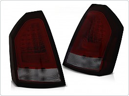 Zadní LED světlomety Chrysler 300C, 2005-2008, červené kouřové, LED BAR