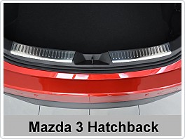 Kryt zadního nárazníku, NEREZ AVISA, MAZDA 3 2013-2019 (VNITŘNÍ, MATNÁ)