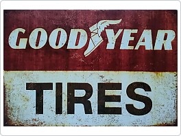 Plechová cedule GoodYear Tires, 20x30 cm